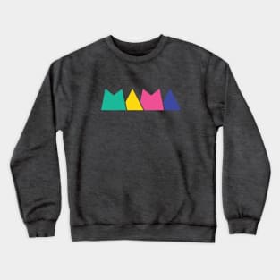 Mama MOD Abstract Block Letters Retro 80s Colors Gift for Mom Gift for Mama mini Crewneck Sweatshirt